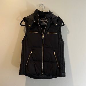 Calvin Klein performance women’s black zip up vest size small
